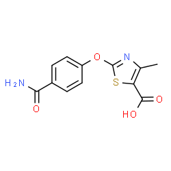 2-[4-(Aminocarbonyl)phenoxy]-4-methyl-1,3-thiazole-5-carboxylic acid picture