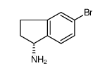 (R)-5-溴-2,3-二氢-1H-茚-1-胺结构式
