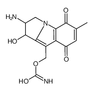 (2-amino-3-hydroxy-7-methyl-5,8-dioxo-2,3-dihydro-1H-pyrrolo[1,2-a]indol-4-yl)methyl carbamate Structure