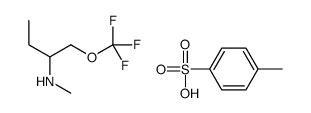 N-Methyl-1-(trifluoromethoxy)-2-butanaminium 4-methylbenzenesulfo nate Structure