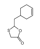 2-(cyclohexen-4-yl)methyl-1,3-oxathiolan-5-one结构式