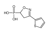 (3-thiophen-2-yl-4,5-dihydro-1,2-oxazol-5-yl)phosphonic acid结构式