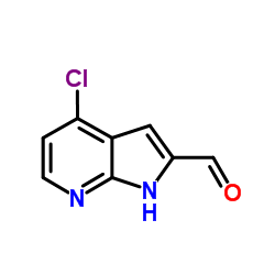 4-Chloro-1H-pyrrolo[2,3-b]pyridine-2-carbaldehyde Structure