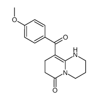 9-(4-methoxybenzoyl)-1,2,3,4,7,8-hexahydropyrido<1,2-a>pyrimidin-6-one结构式