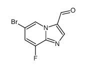 6-bromo-8-fluoroimidazo[1,2-a]pyridine-3-carbaldehyde结构式