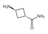 trans-3-aminocyclobutanecarboxamide结构式