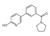 5-[3-(pyrrolidine-1-carbonyl)phenyl]-1H-pyridin-2-one结构式