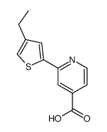 2-(4-ethylthiophen-2-yl)pyridine-4-carboxylic acid结构式