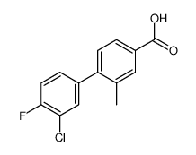 4-(3-chloro-4-fluorophenyl)-3-methylbenzoic acid Structure