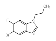 5-Bromo-6-fluoro-1-propyl-1H-benzo[d]imidazole Structure