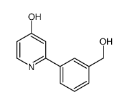 2-[3-(hydroxymethyl)phenyl]-1H-pyridin-4-one结构式