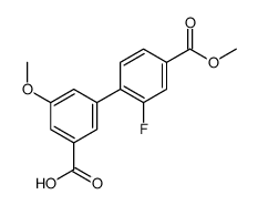 3-(2-fluoro-4-methoxycarbonylphenyl)-5-methoxybenzoic acid结构式