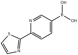 (6-(thiazol-2-yl)pyridin-3-yl)boronic acid结构式