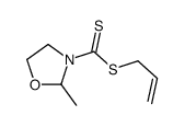 prop-2-enyl 2-methyl-1,3-oxazolidine-3-carbodithioate结构式