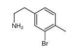 2-(3-Bromo-4-methylphenyl)ethanamine结构式