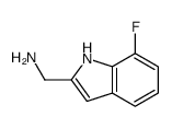 (7-fluoro-1H-indol-2-yl)methanamine结构式