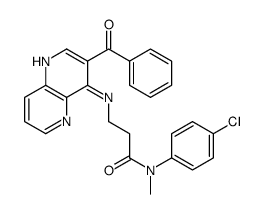 3-[(3-benzoyl-1,5-naphthyridin-4-yl)amino]-N-(4-chlorophenyl)-N-methylpropanamide Structure