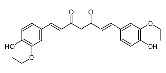 1,7-bis(3-ethoxy-4-hydroxyphenyl)hepta-1,6-diene-3,5-dione结构式