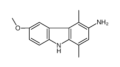 6-methoxy-1,4-dimethyl-9H-carbazol-3-amine Structure