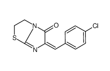 Imidazo(2,1-b)thiazol-5(6H)-one, 2,3-dihydro-6-((4-chlorophenyl)methyl ene)- Structure