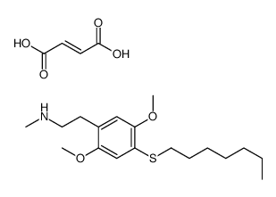 Benzeneethanamine, 2,5-dimethoxy-4-(heptylthio)-N-methyl-, (Z)-2-buten edioate (1:1)结构式
