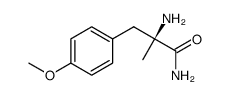 2-(S)-amino-3-(4-methoxyphenyl)-2-methylpropionamide结构式