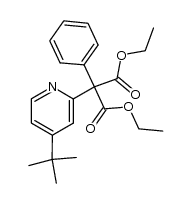 diethyl phenyl(4-tert-butyl-2-pyridyl)malonate结构式