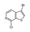 3-bromo-7-chlorothieno[2,3-c]pyridine结构式
