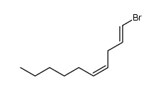 (1E,4Z)-1-bromodeca-1,4-diene Structure