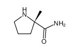 (2S)-2-Methyl-2-Pyrrolidinecarboxamide Structure