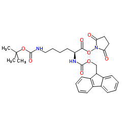 Fmoc-Lys(BOC)-OSU结构式