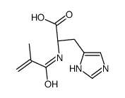 (2S)-3-(1H-imidazol-5-yl)-2-(2-methylprop-2-enoylamino)propanoic acid Structure