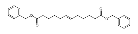 (E)-1,12-dibenzyl dodec-6-enedioate Structure