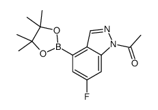 1-[6-氟-4-(4,4,5,5-四甲基-1,3,2-二噁硼烷-2-基)-1H-吲唑-1-基]乙酮图片