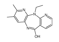 11-ethyl-2,3-dimethyl-5H-dipyrido[2,3-b:2',3'-f][1,4]diazepin-6-one结构式