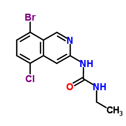 1-(8-Bromo-5-chloro-3-isoquinolinyl)-3-ethylurea结构式