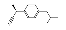 (S)-(-)-2-(4-isobutylphenyl)propionitrile结构式