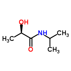Propanamide, 2-hydroxy-N-(1-methylethyl)-, (R)- (9CI) structure