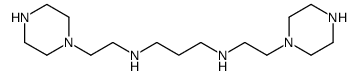 N,N'-bis(2-piperazin-1-ylethyl)propane-1,3-diamine Structure