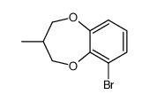 6-bromo-3-methyl-3,4-dihydro-2H-1,5-benzodioxepine结构式