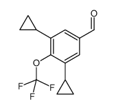3,5-dicyclopropyl-4-(trifluoromethoxy)benzaldehyde Structure