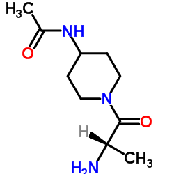 N-(1-Alanyl-4-piperidinyl)acetamide Structure