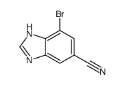 4-Bromo-6-cyano-1H-benzimidazole Structure