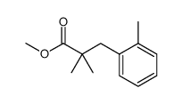 2,2-二甲基-3-(邻甲苯基)丙酸甲酯结构式