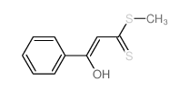 2-Propene (dithioic) acid, 3-hydroxy-3-phenyl-, methyl ester结构式