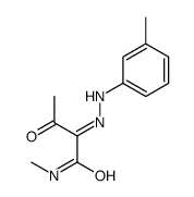 (2E)-N-methyl-2-[(3-methylphenyl)hydrazinylidene]-3-oxobutanamide Structure