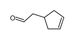 2-cyclopent-3-en-1-ylacetaldehyde结构式