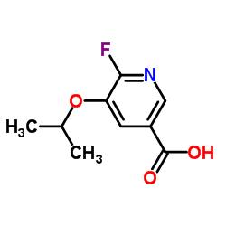 6-Fluoro-5-isopropoxynicotinic acid Structure