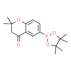 2,2-diMethyl-6-(4,4,5,5-tetraMethyl-1,3,2-dioxaborolan-2-yl)chroMan-4-one structure