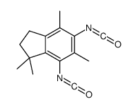 4,6-diisocyanato-3,3,5,7-tetramethyl-1,2-dihydroindene结构式